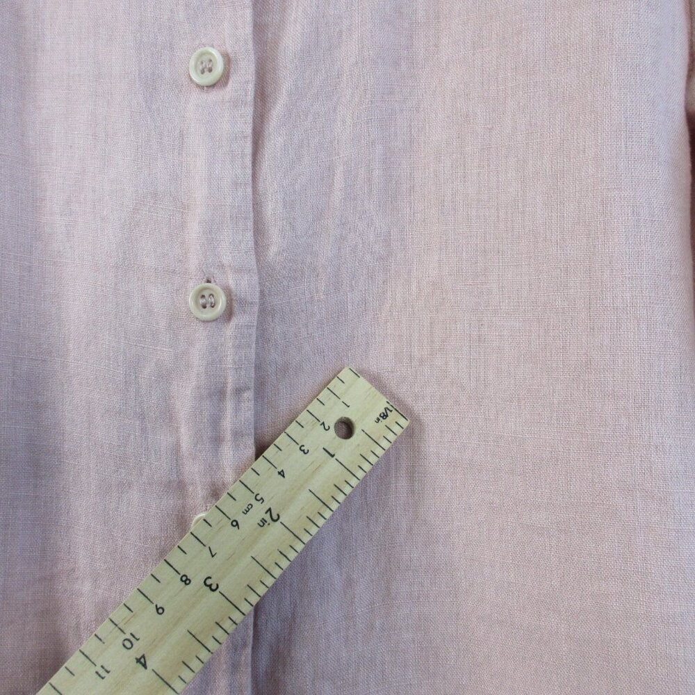 Reformation Pink Ruffle-Sleeve Button Front Blouse - Picture 6 of 10